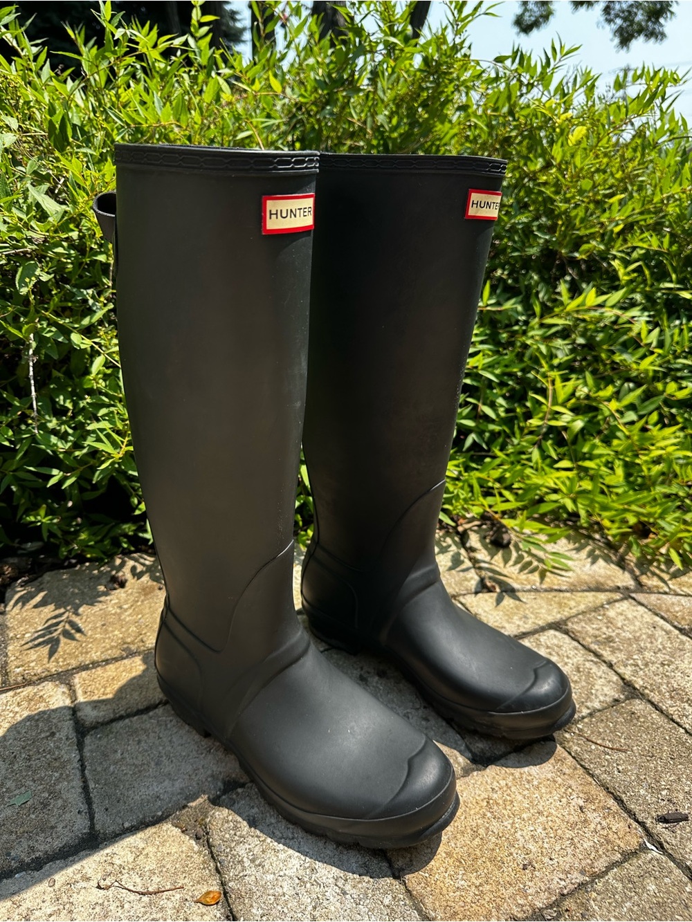 Hunter Black Tall Waterproof Rain Boots - Picture 2 of 6